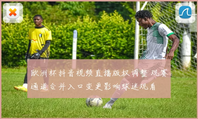 欧洲杯抖音视频直播版权调整 观赛通道合并入口变更影响球迷观看